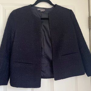VINCE Wool Blend Cropped Jacket Blazer
